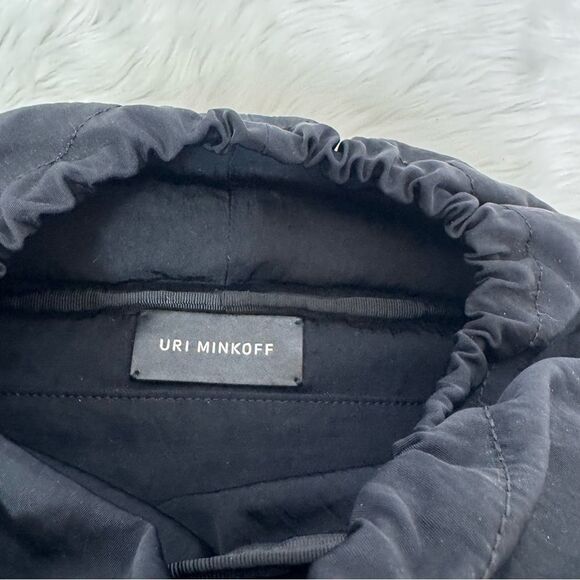 NEW Uri Minkoff Unisex Navy Blue Drawstring Square Backpack / Laptop Bag